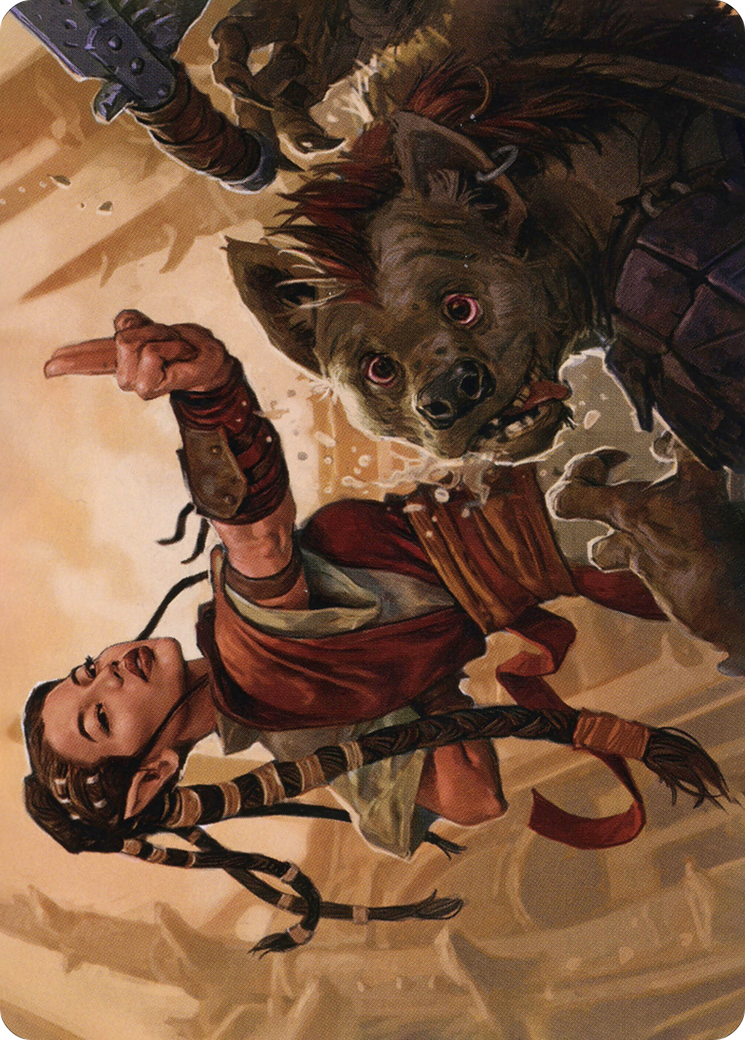 Half-Elf Monk // Half-Elf Monk (AAFR-028) (Borderless) [Adventures in the Forgotten Realms Art Series]