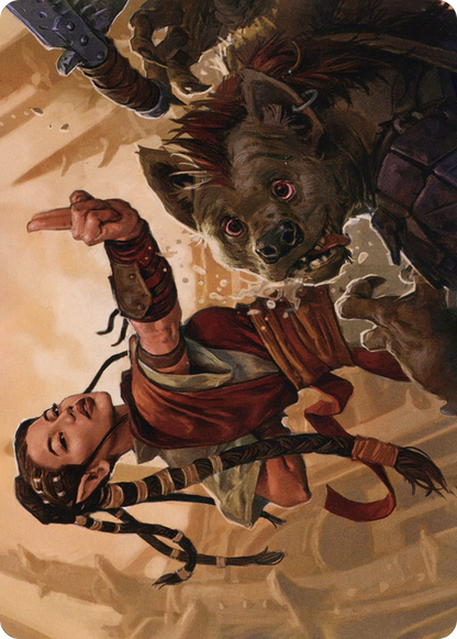Half-Elf Monk // Half-Elf Monk (AAFR-028) (Borderless) [Adventures in the Forgotten Realms Art Series]