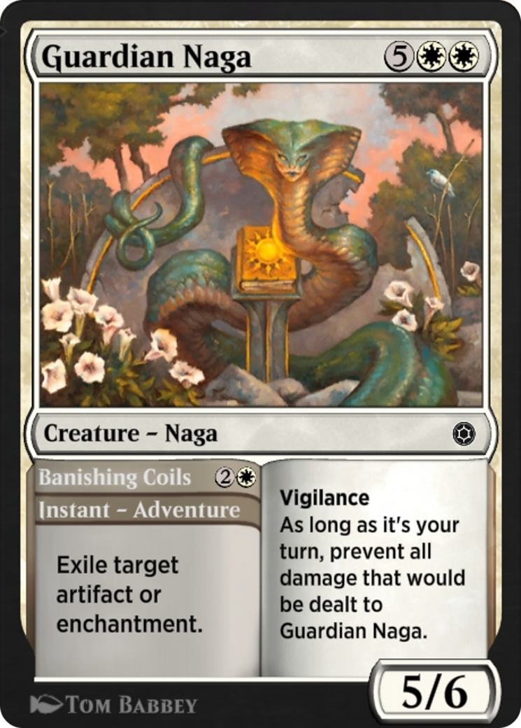 Guardian Naga // Banishing Coils (HBG-090) [Alchemy Horizons: Baldur's Gate]