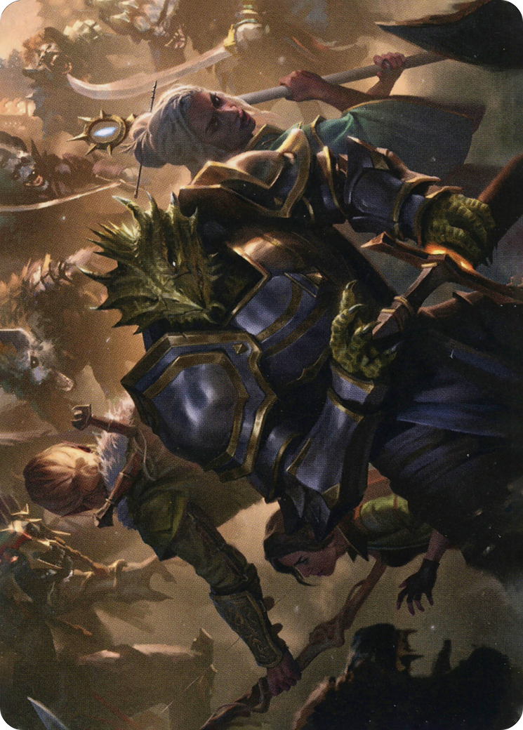 You Come to the Gnoll Camp // You Come to the Gnoll Camp (AAFR-042) (Borderless) [Adventures in the Forgotten Realms Art Series] Foil