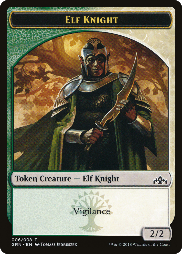 Saproling // Elf Knight (TGK1-008) [GRN Guild Kit Tokens]