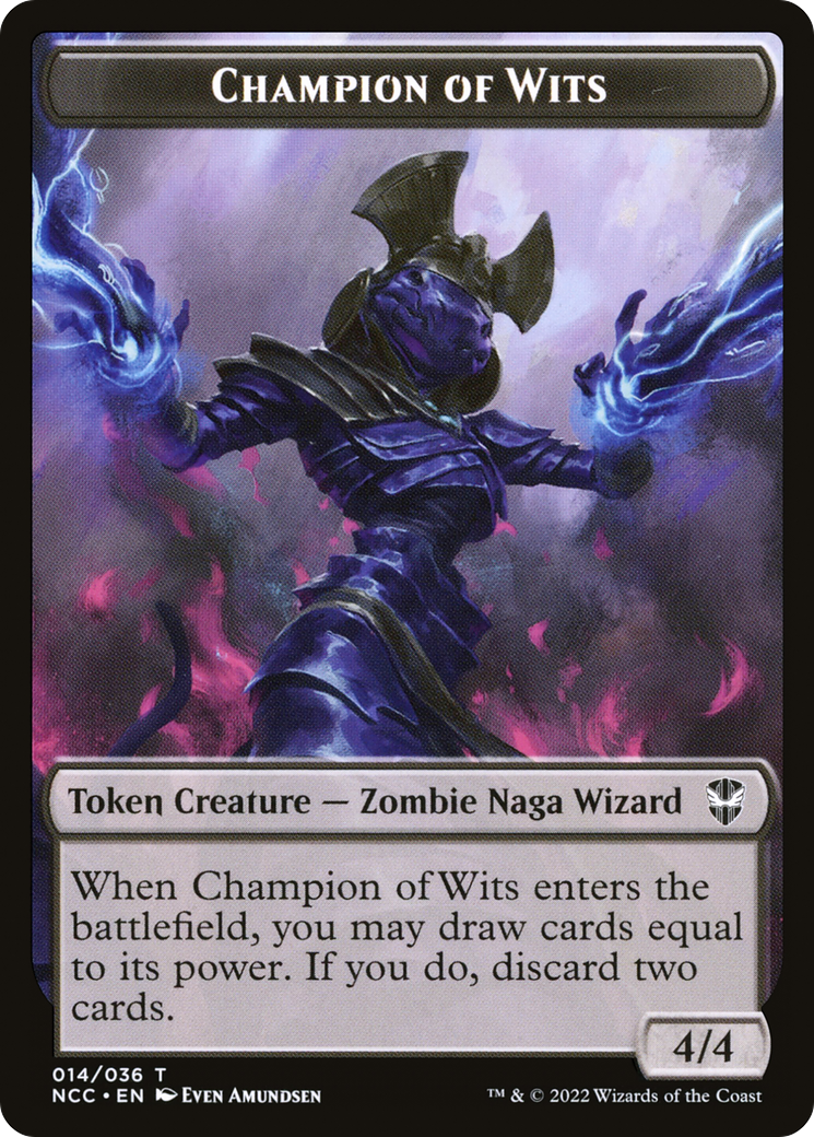 Champion of Wits (TNCC-014) [New Capenna Commander Tokens] Foil