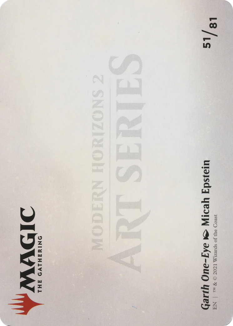 Garth One-Eye // Garth One-Eye (AMH2-051) (Borderless) [Modern Horizons 2 Art Series]