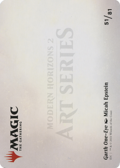 Garth One-Eye // Garth One-Eye (AMH2-051) (Borderless) [Modern Horizons 2 Art Series]