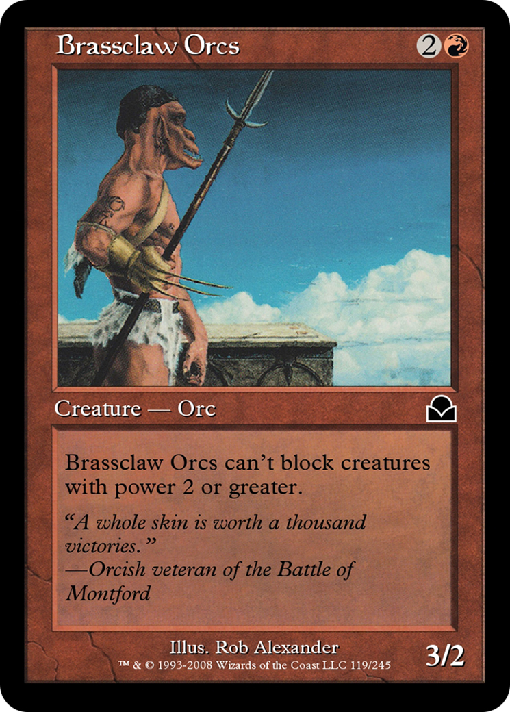 Brassclaw Orcs (ME2-119) [Masters Edition II] Foil