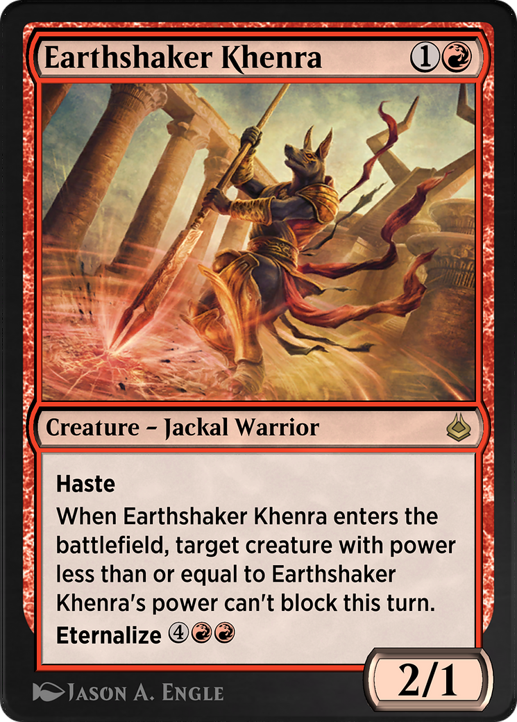 Earthshaker Khenra (AKR-152) [Amonkhet Remastered]