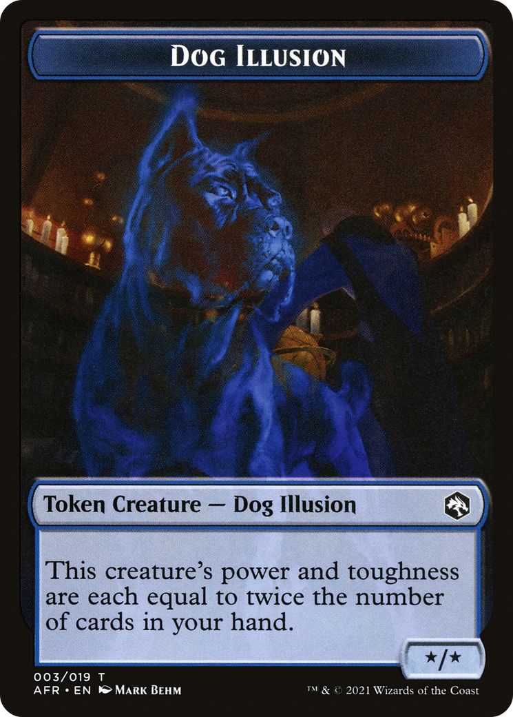 Dog Illusion (AFR-003) [Adventures in the Forgotten Realms Tokens] Foil