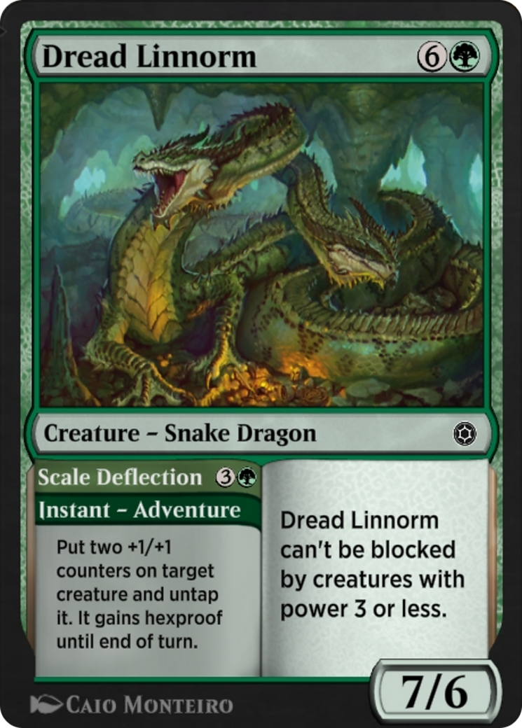 Dread Linnorm // Scale Deflection (HBG-206) [Alchemy Horizons: Baldur's Gate]