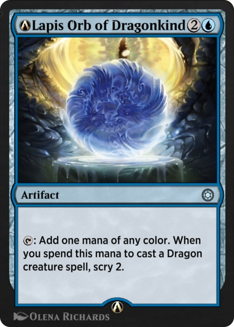 A-Lapis Orb of Dragonkind (HBG-A-127) [Alchemy Horizons: Baldur's Gate]