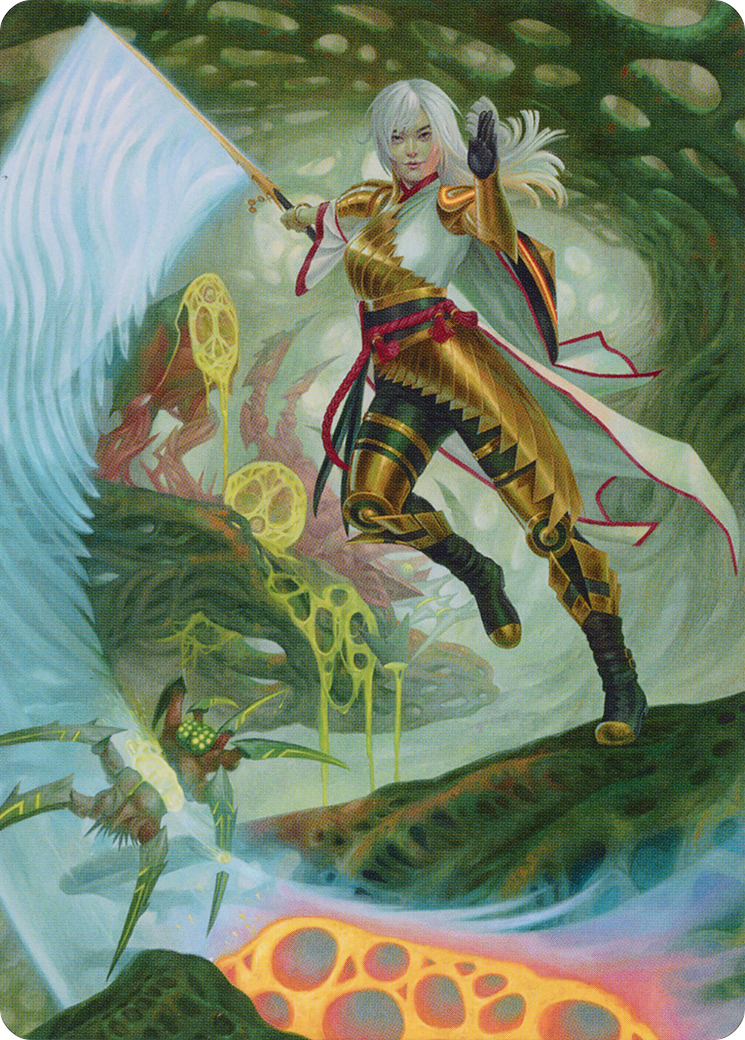 The Eternal Wanderer // The Eternal Wanderer (AONE-003) (Borderless) [Phyrexia: All Will Be One Art Series] Foil