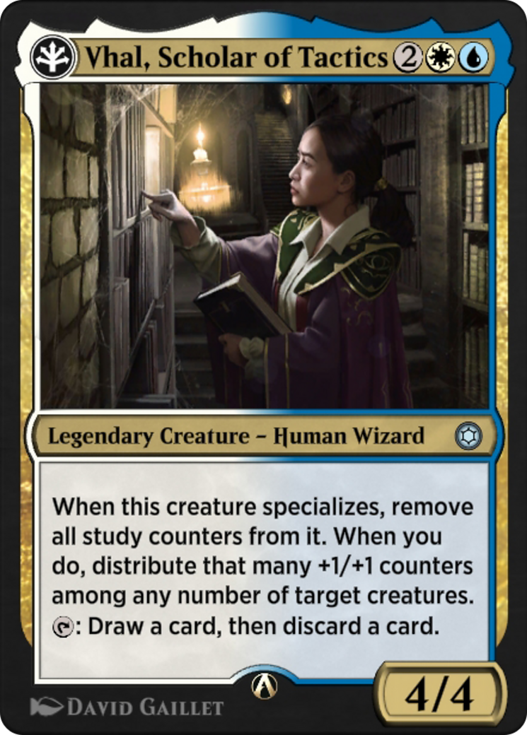 Vhal, Scholar of Tactics (HBG-08W) [Alchemy Horizons: Baldur's Gate]
