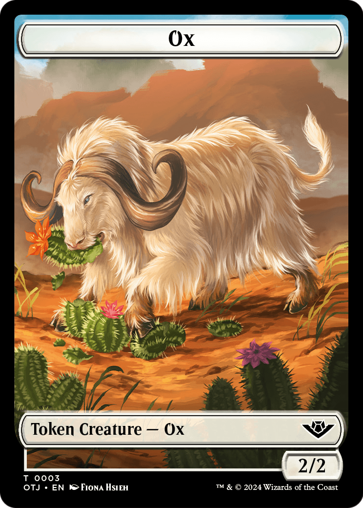 Ox (TOTJ-003) [Outlaws of Thunder Junction Tokens]