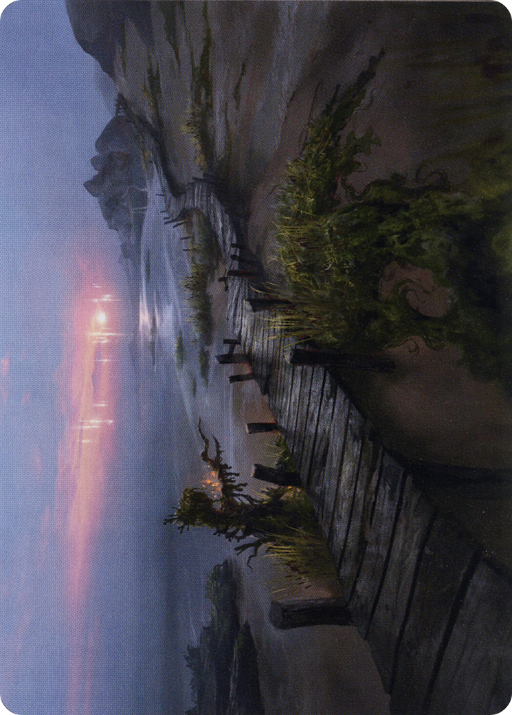 Deserted Beach // Deserted Beach (AMID-071) (Borderless) [Midnight Hunt Art Series]