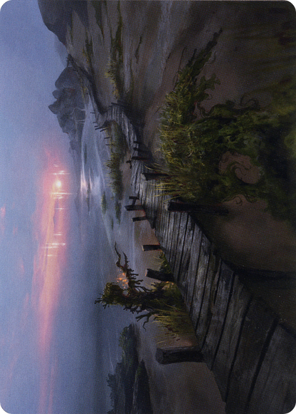 Deserted Beach // Deserted Beach (AMID-071) (Borderless) [Midnight Hunt Art Series]
