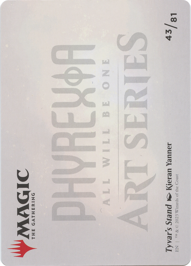 Tyvar's Stand // Tyvar's Stand (AONE-043) (Borderless) [Phyrexia: All Will Be One Art Series] Foil