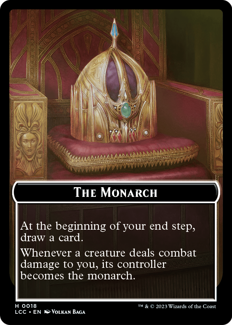 The Monarch (TLCC-018) [The Lost Caverns of Ixalan Commander Tokens] Foil