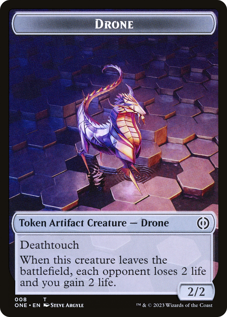 Drone (TONE-008) [Phyrexia: All Will Be One Tokens]