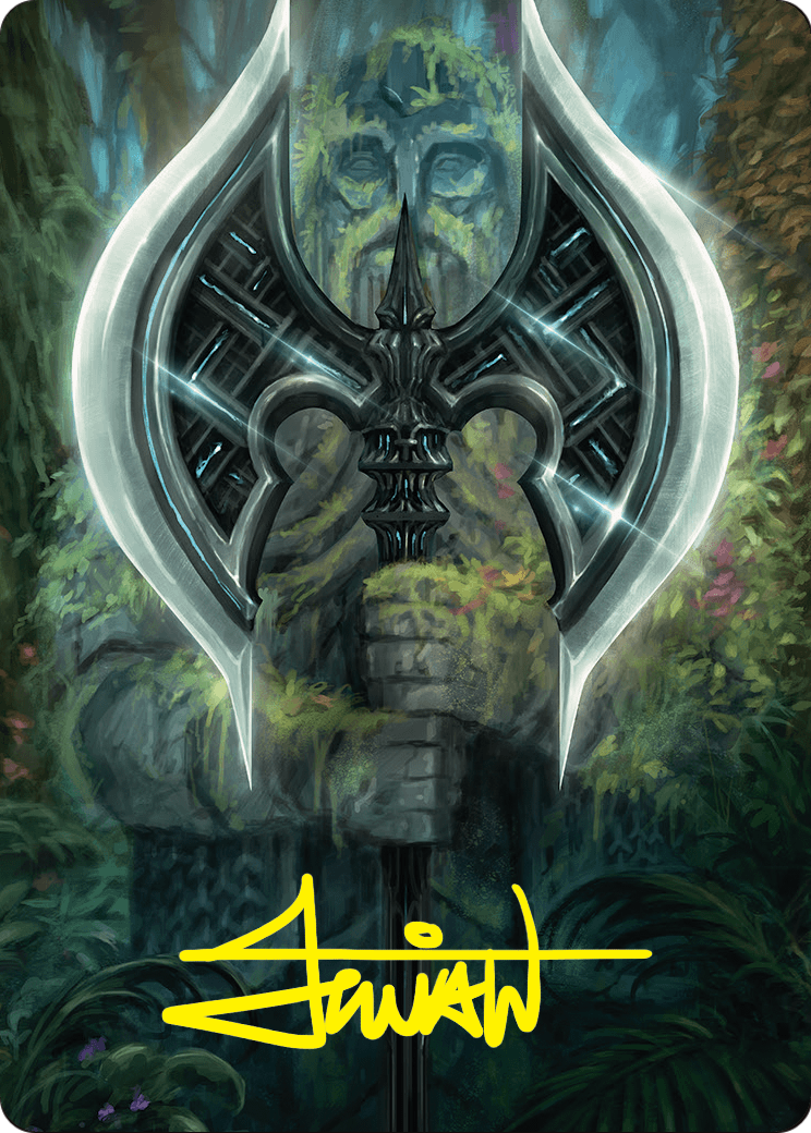 Leyline Axe // Leyline Axe (AFDN-049) (Borderless) [Foundations Art Series] Foil