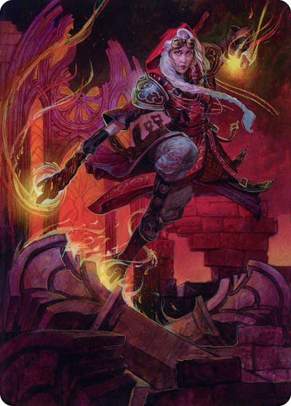Jaya, Fiery Negotiator // Jaya, Fiery Negotiator (ADMU-035) (Borderless) [Dominaria United Art Series] Foil