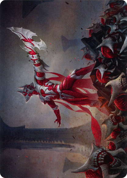 Mite Overseer // Mite Overseer (AONE-004) (Borderless) [Phyrexia: All Will Be One Art Series] Foil