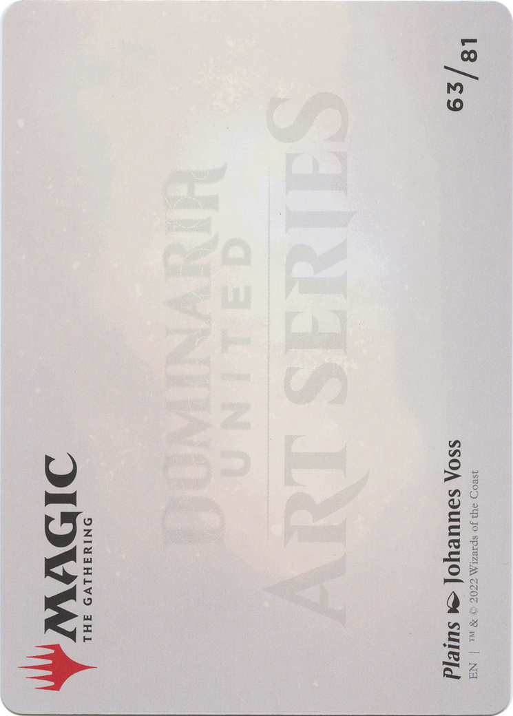 Plains // Plains (ADMU-063) (Borderless) [Dominaria United Art Series]
