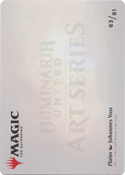 Plains // Plains (ADMU-063) (Borderless) [Dominaria United Art Series] Foil
