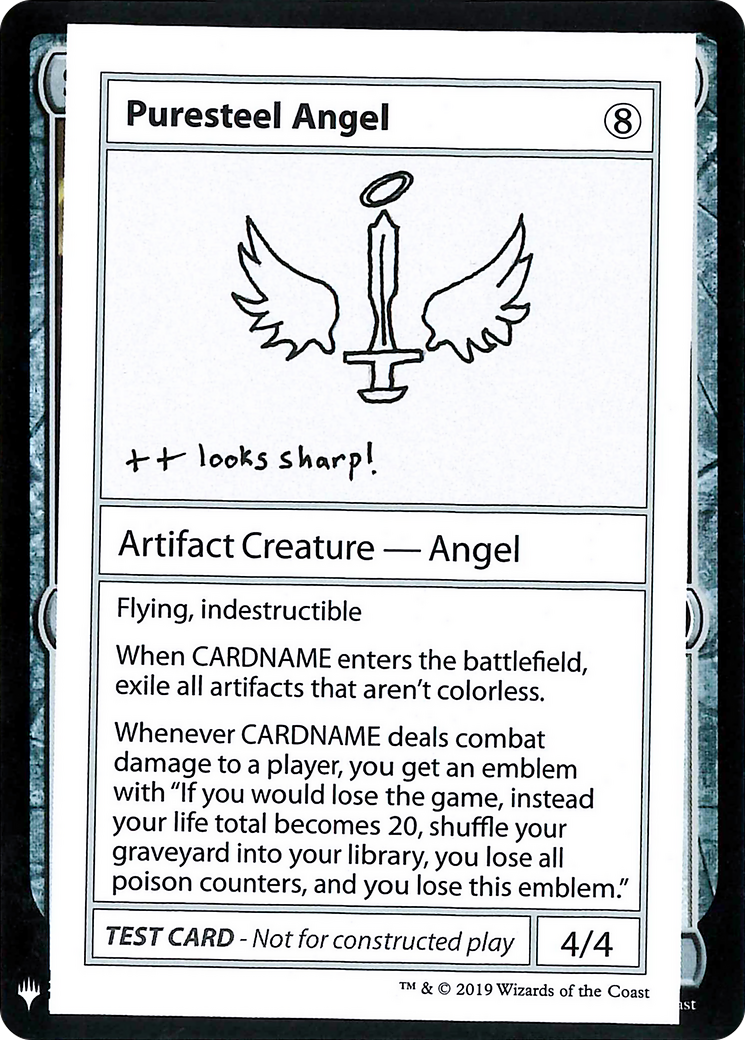 Puresteel Angel (CMB1-109) [Mystery Booster Playtest Cards 2019]