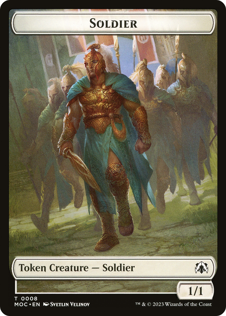 Soldier (TMOC-008) [March of the Machine Commander Tokens]