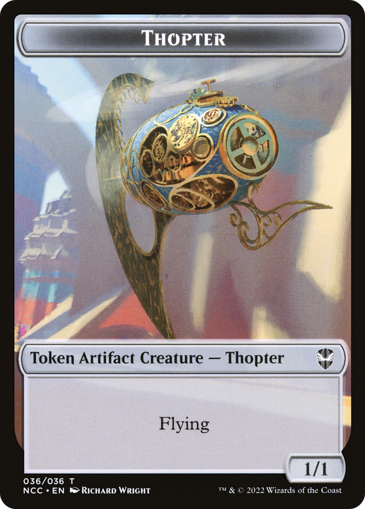 Thopter (TNCC-036) [New Capenna Commander Tokens] Foil