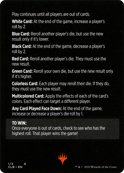 Roll for Initiative // Roll for Initiative (cont'd) (MCLB-001) [Commander Legends: Battle for Baldur's Gate Minigames] Foil