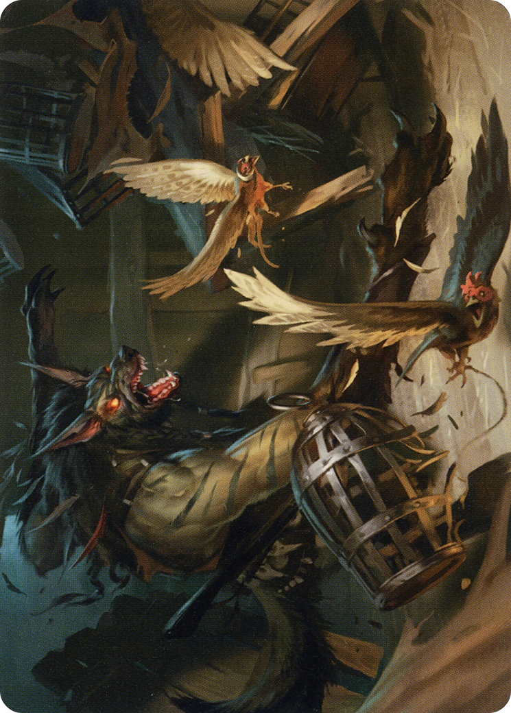 Wing Shredder // Wing Shredder (AMID-055) (Borderless) [Midnight Hunt Art Series] Foil