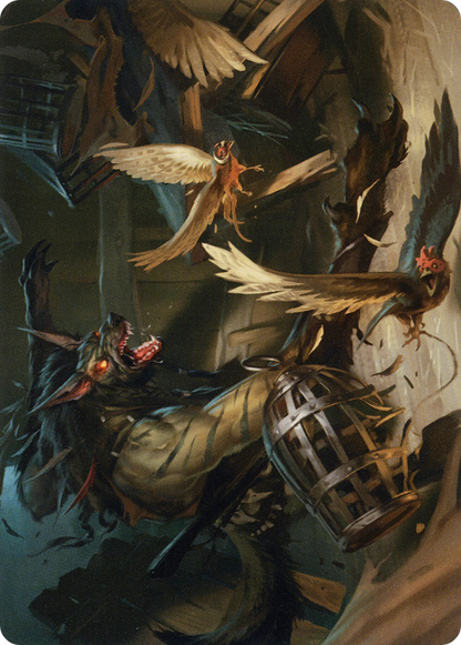 Wing Shredder // Wing Shredder (AMID-055) (Borderless) [Midnight Hunt Art Series] Foil