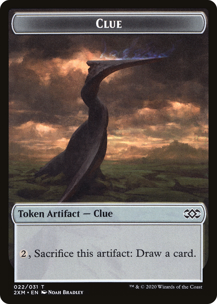 Clue (T2XM-022) [Double Masters Tokens] Foil
