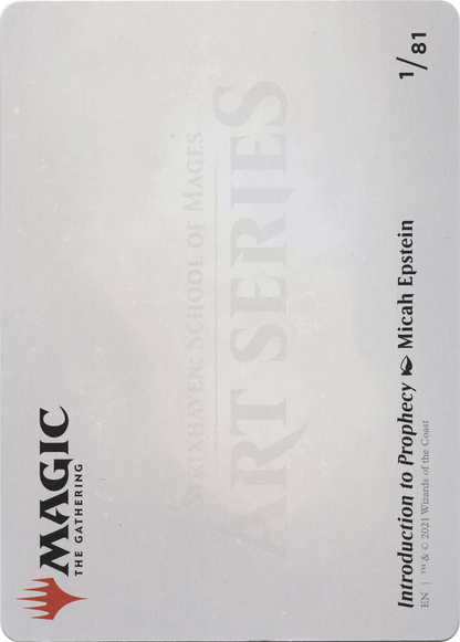Introduction to Prophecy // Introduction to Prophecy (ASTX-001) (Borderless) [Strixhaven Art Series] Foil
