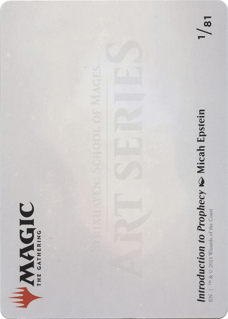 Introduction to Prophecy // Introduction to Prophecy (ASTX-001) (Borderless) [Strixhaven Art Series]