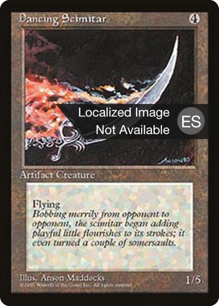 Dancing Scimitar (4BB-313) [Fourth Edition Foreign Black Border]
