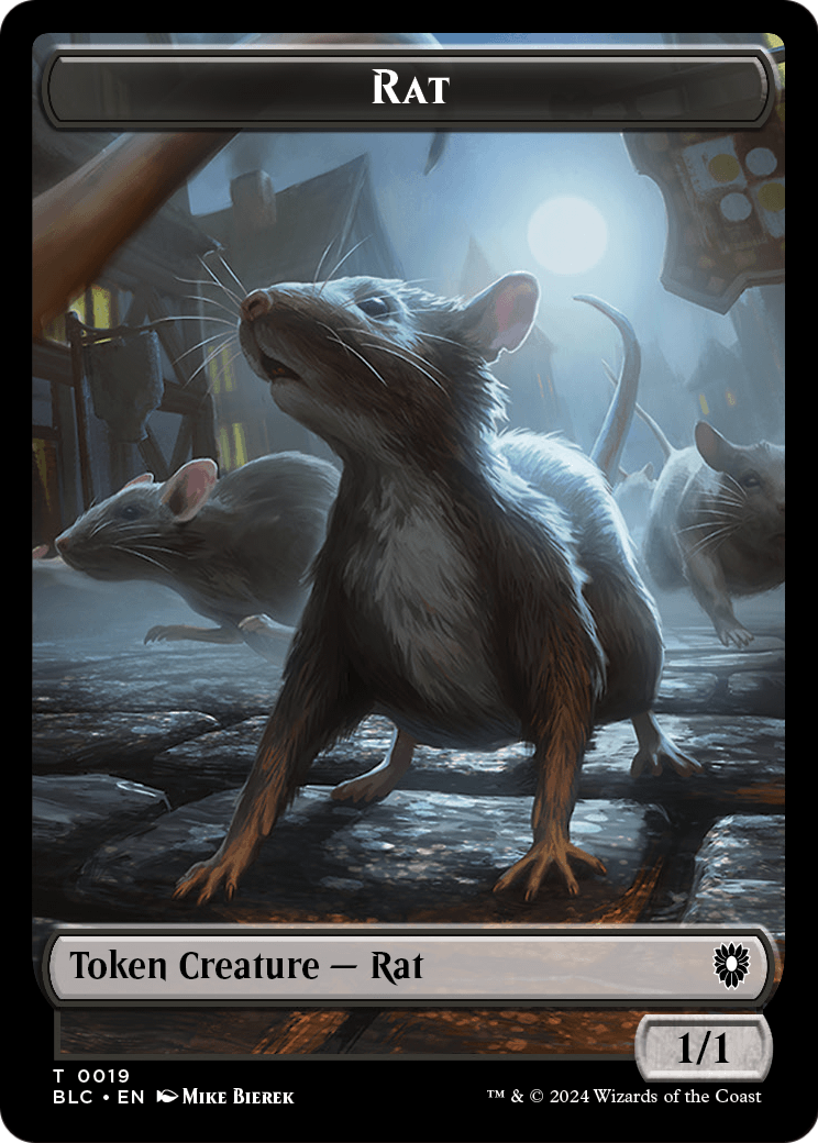 Rat (TBLC-019) [Bloomburrow Commander Tokens] Foil