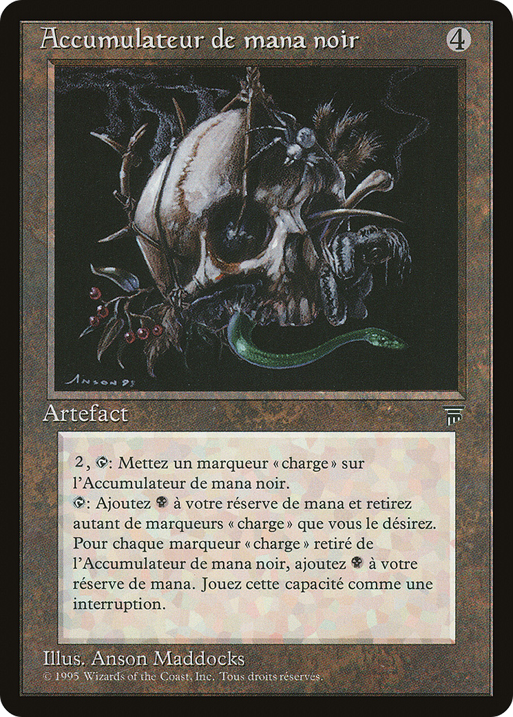 Black Mana Battery (French) - "Accumulateur de mana noir" (REN-108) [Renaissance]