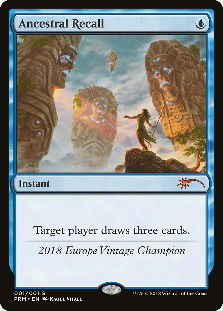 Ancestral Recall (OVNT-2018) [Vintage Championship]