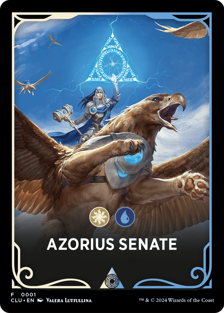 Azorius Senate (FCLU-001) [Ravnica: Clue Edition Front Cards]