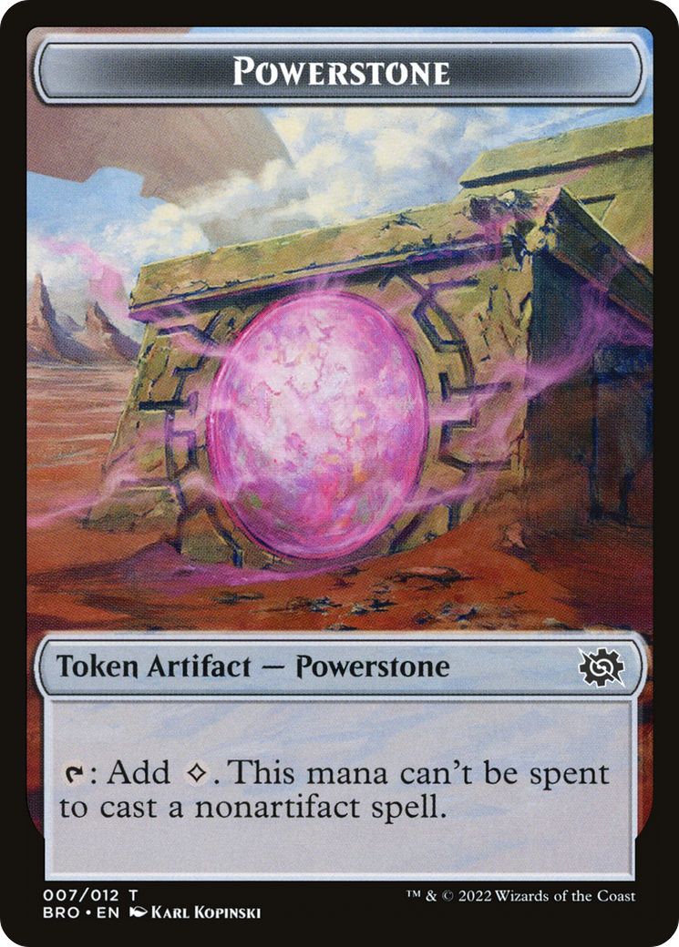Powerstone (TBRO-007) [The Brothers' War Tokens] Foil
