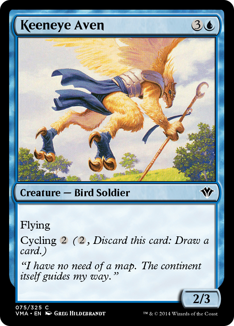 Keeneye Aven (VMA-075) [Vintage Masters] Foil
