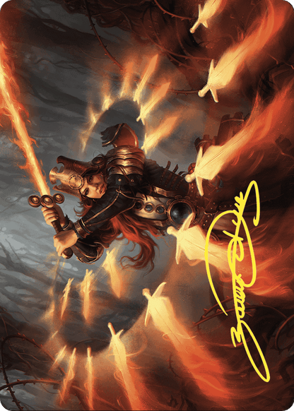 Heartflame Duelist // Heartflame Duelist (AWOE-038) (Borderless) [Wilds of Eldraine Art Series] Foil