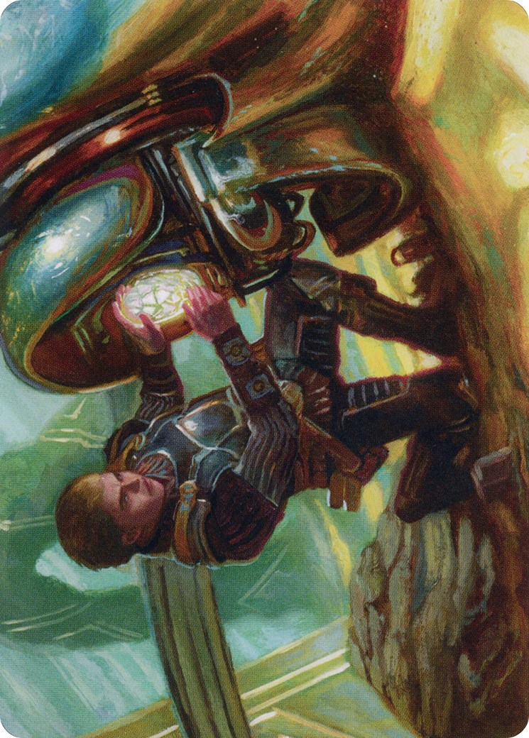 Urza, Powerstone Prodigy // Urza, Powerstone Prodigy (ABRO-035) (Borderless) [The Brothers' War Art Series] Foil