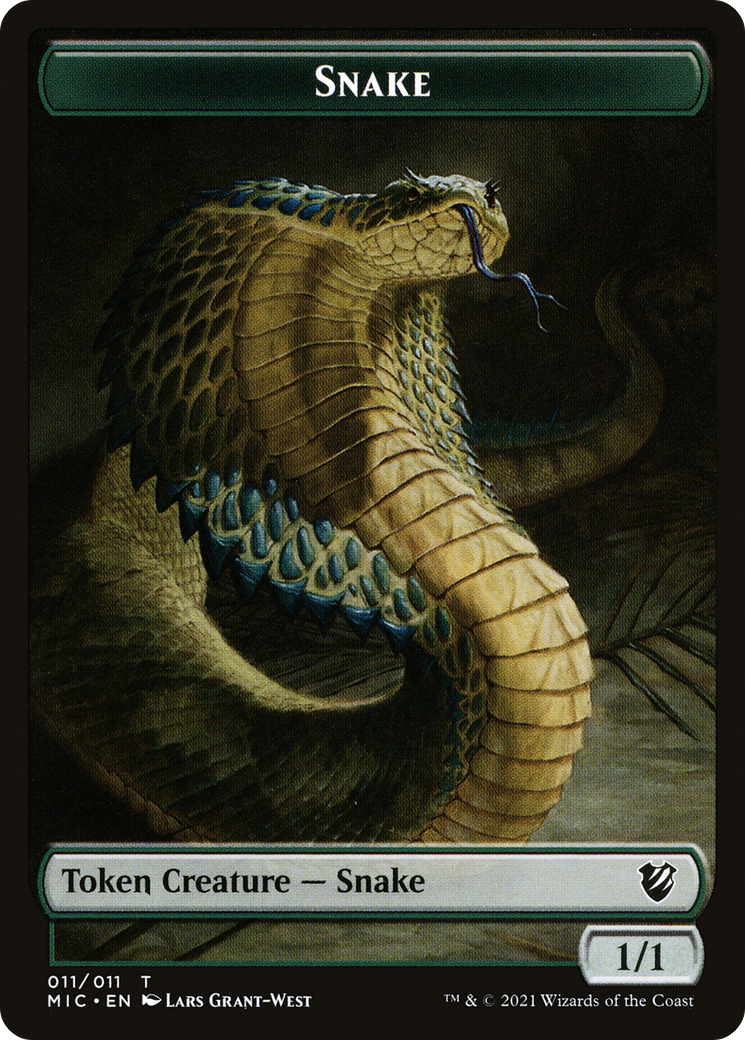 Snake (TMIC-011) [Midnight Hunt Commander Tokens]