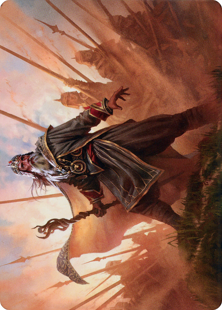 Hazezon, Shaper of Sand // Hazezon, Shaper of Sand (ADMU-046) (Borderless) [Dominaria United Art Series]