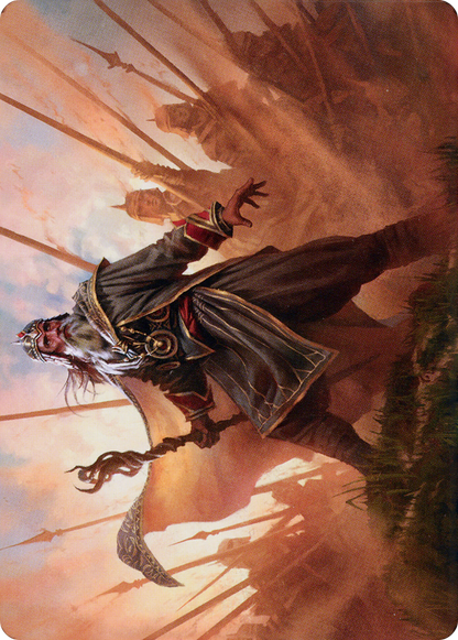 Hazezon, Shaper of Sand // Hazezon, Shaper of Sand (ADMU-046) (Borderless) [Dominaria United Art Series]