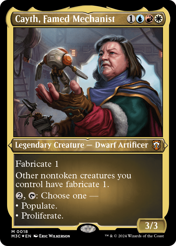 Cayth, Famed Mechanist (M3C-018) [Modern Horizons 3 Commander] Etched Foil