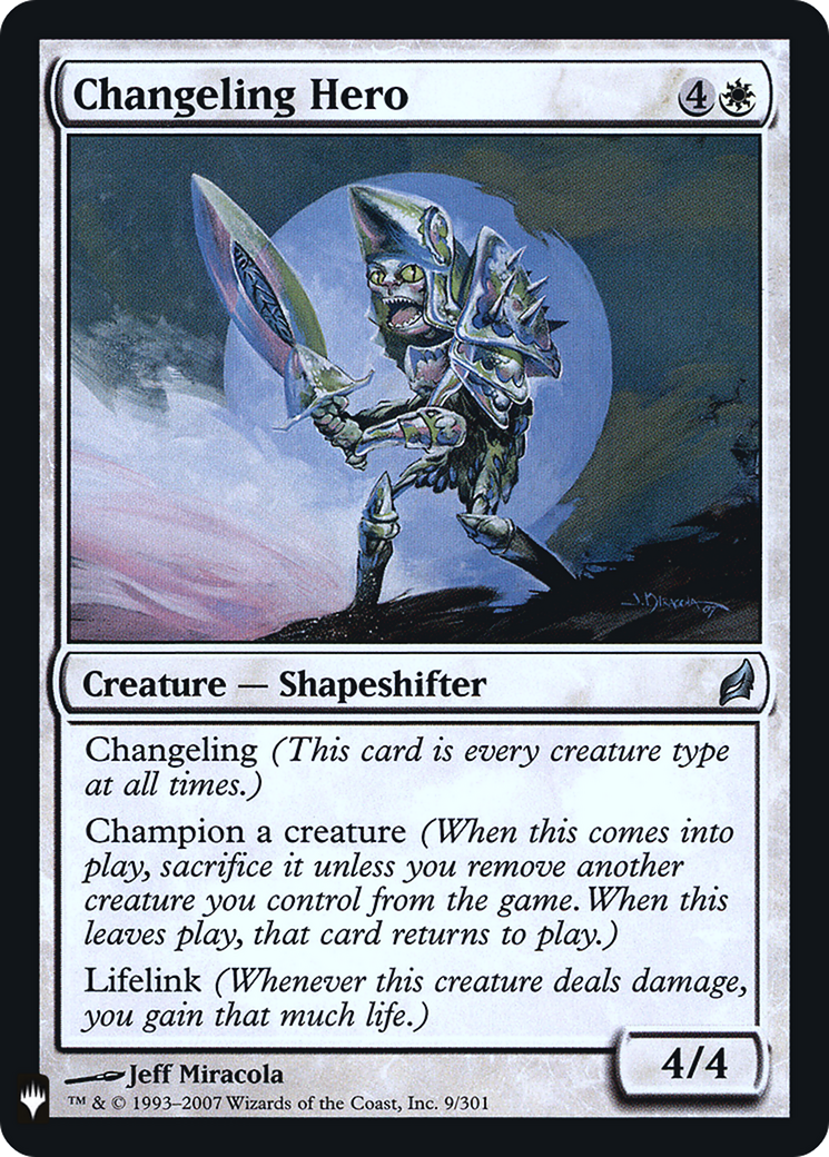 Changeling Hero (PLST-LRW-9) [The List] Foil