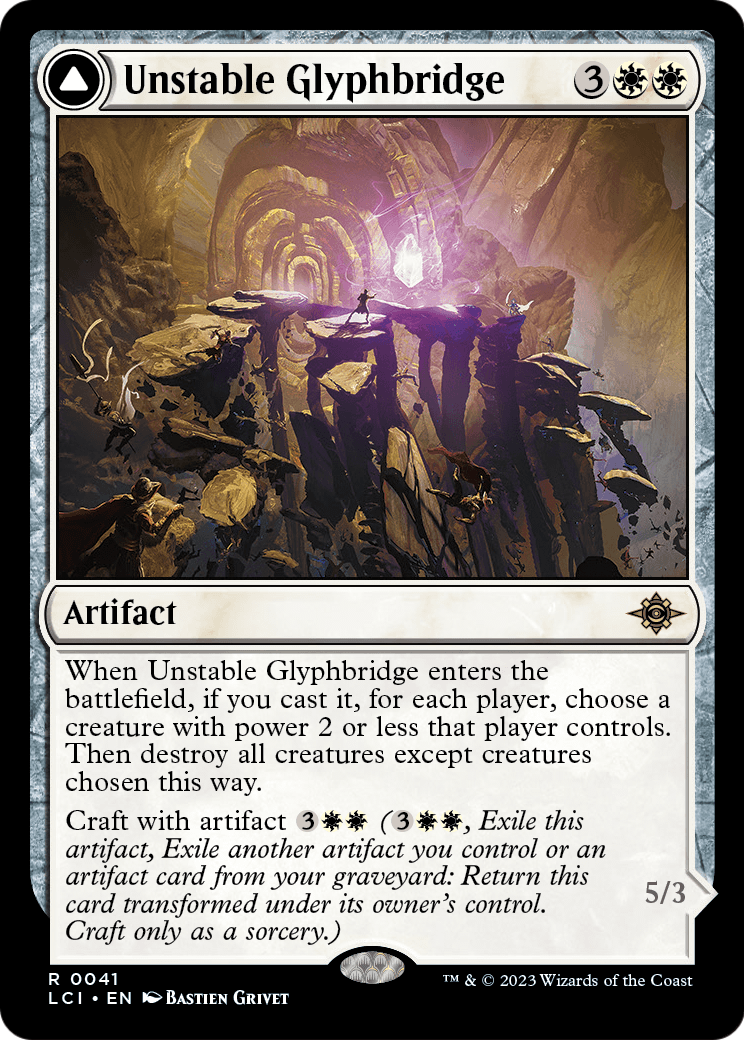 Unstable Glyphbridge (LCI-041) [The Lost Caverns of Ixalan]